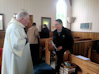  08 Vicar Hugh Bowron with Tubby Hopkins.jpg 